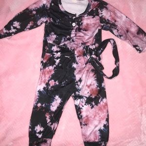 Tie dye 3 puce outfit